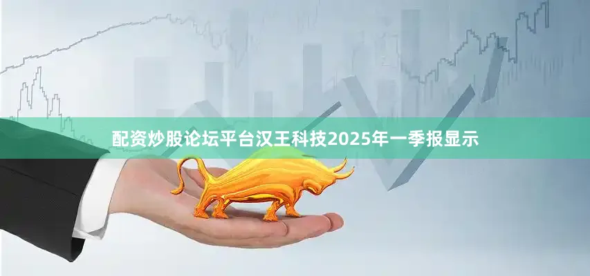 配资炒股论坛平台汉王科技2025年一季报显示